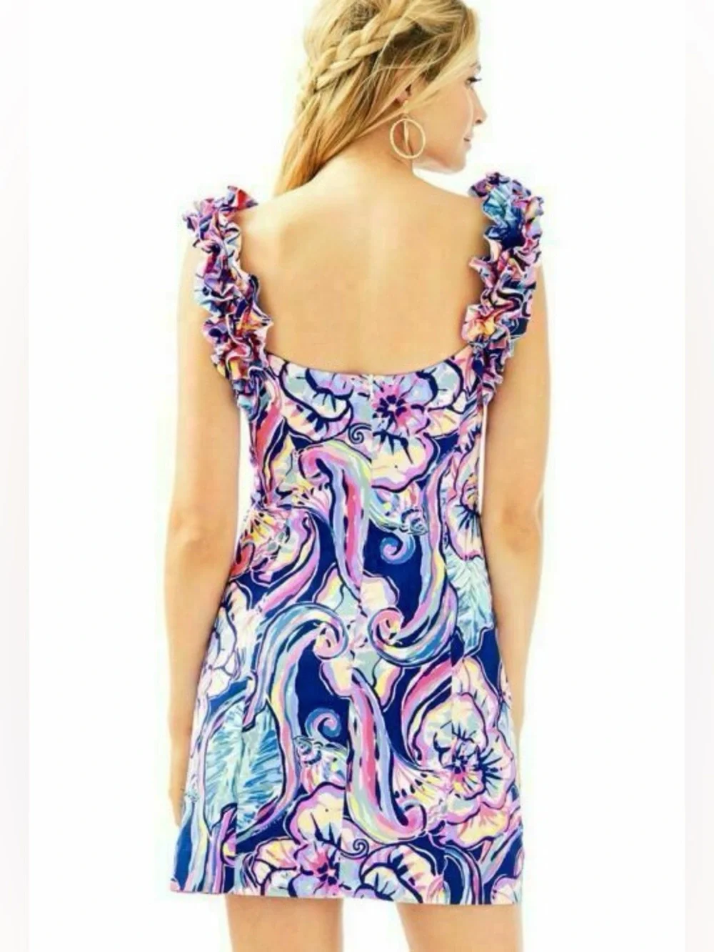 Lilly Pulitzer Devina Dress in Nauti Navy Boho Bateau Sz 4